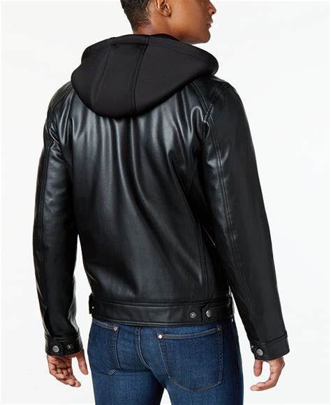 michael kors men's leather bomber jacket|Michael Kors trench jacket.